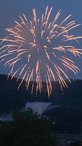Feuerwerk zum Abschluss der Festwoche in Sondershausen
