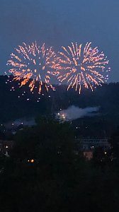 Feuerwerk zum Abschluss der Festwoche in Sondershausen
