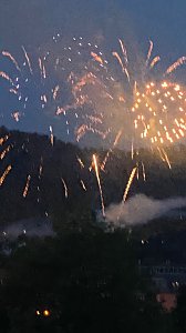 Feuerwerk zum Abschluss der Festwoche in Sondershausen