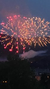 Feuerwerk zum Abschluss der Festwoche in Sondershausen