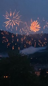 Feuerwerk zum Abschluss der Festwoche in Sondershausen
