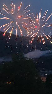 Feuerwerk zum Abschluss der Festwoche in Sondershausen
