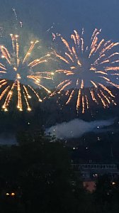 Feuerwerk zum Abschluss der Festwoche in Sondershausen