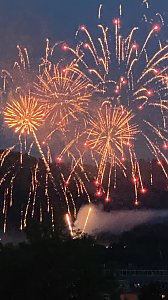 Feuerwerk zum Abschluss der Festwoche in Sondershausen