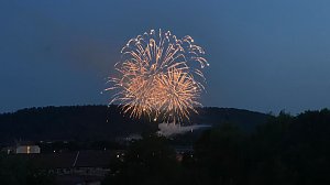 Feuerwerk zum Abschluss der Festwoche in Sondershausen