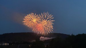 Feuerwerk zum Abschluss der Festwoche in Sondershausen