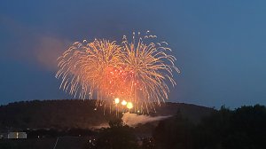 Feuerwerk zum Abschluss der Festwoche in Sondershausen