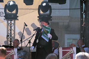 Peter Blei unterwegs auf dem Rolandsfest