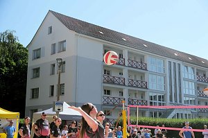 Peter Blei unterwegs auf dem Rolandsfest