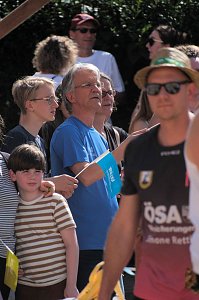 Peter Blei unterwegs auf dem Rolandsfest