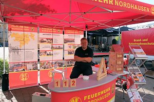 Peter Blei unterwegs auf dem Rolandsfest