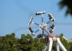 Peter Blei unterwegs auf dem Rolandsfest