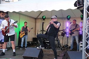 Peter Blei unterwegs auf dem Rolandsfest