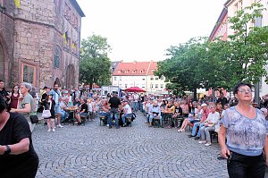 Peter Blei unterwegs auf dem Rolandsfest