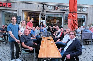 Peter Blei unterwegs auf dem Rolandsfest