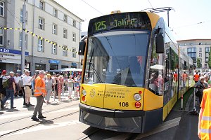 Schienencorso der Nordh&auml;user Stra&szlig;enbahn zum 55. Rolandsfest