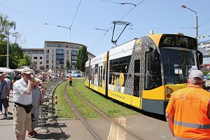 Schienencorso der Nordh&auml;user Stra&szlig;enbahn zum 55. Rolandsfest