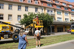 Schienencorso der Nordh&auml;user Stra&szlig;enbahn zum 55. Rolandsfest