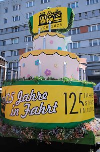 Peter Blei unterwegs auf dem Rolandsfest