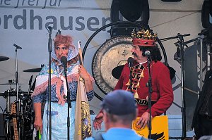 Peter Blei unterwegs auf dem Rolandsfest