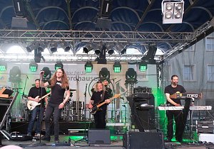 Peter Blei unterwegs auf dem Rolandsfest
