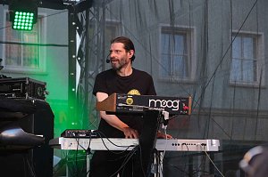 Peter Blei unterwegs auf dem Rolandsfest