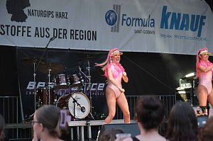 Peter Blei unterwegs auf dem Rolandsfest