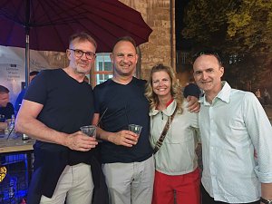 Peter Blei unterwegs auf dem Rolandsfest