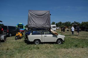 Peter Blei unterwegs beim Oldtimertreff am Scheunenhof