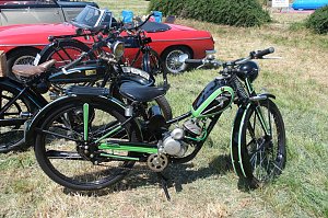 Peter Blei unterwegs beim Oldtimertreff am Scheunenhof