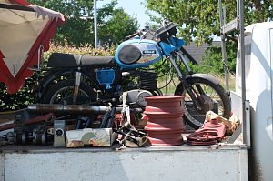 Peter Blei unterwegs beim Oldtimertreff am Scheunenhof