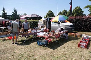 Peter Blei unterwegs beim Oldtimertreff am Scheunenhof