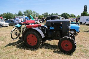 Peter Blei unterwegs beim Oldtimertreff am Scheunenhof