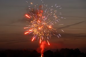 Gro&szlig;es Feuerwerk zum diesj&auml;hrigen Brunnenfest in Bad Langensalza