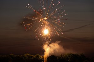 Gro&szlig;es Feuerwerk zum diesj&auml;hrigen Brunnenfest in Bad Langensalza