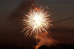 Gro&szlig;es Feuerwerk zum diesj&auml;hrigen Brunnenfest in Bad Langensalza