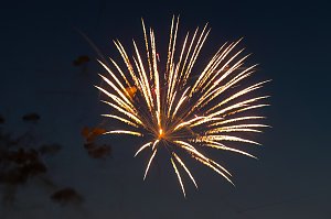 Gro&szlig;es Feuerwerk zum diesj&auml;hrigen Brunnenfest in Bad Langensalza