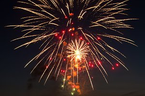Gro&szlig;es Feuerwerk zum diesj&auml;hrigen Brunnenfest in Bad Langensalza