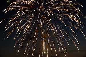 Gro&szlig;es Feuerwerk zum diesj&auml;hrigen Brunnenfest in Bad Langensalza
