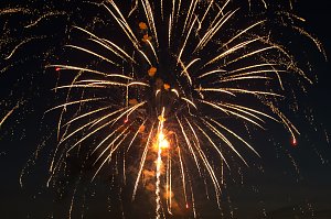 Gro&szlig;es Feuerwerk zum diesj&auml;hrigen Brunnenfest in Bad Langensalza