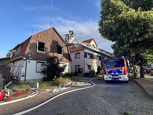 Brand in Salza am Morgen