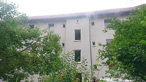 Feuerwehreinsatz in der Predigerstra&szlig;e in Nordhausen