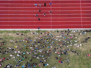 Sportfest des Humboldt Gymnasiums auf dem Hohekreuzsportplatz