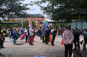 Peter Blei unterwegs beim 1. CSD in NDH