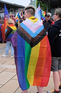 Peter Blei unterwegs beim 1. CSD in NDH