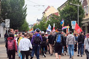 Peter Blei unterwegs beim 1. CSD in NDH
