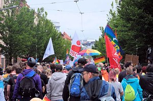 Peter Blei unterwegs beim 1. CSD in NDH