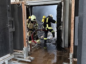 Brand in der Schie&szlig;anlage