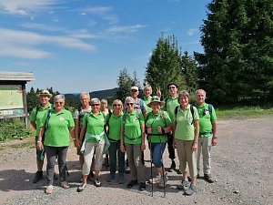 Wandergruppe des Hainleite-Wanderklubs