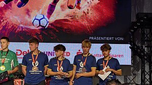 Die "Roadrunner" bei der Sparkassen Fairplay Soccer Tour 2025